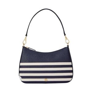 LAUREN Ralph Lauren Navy/While Blue Shoulder luxury purse. New with tag.